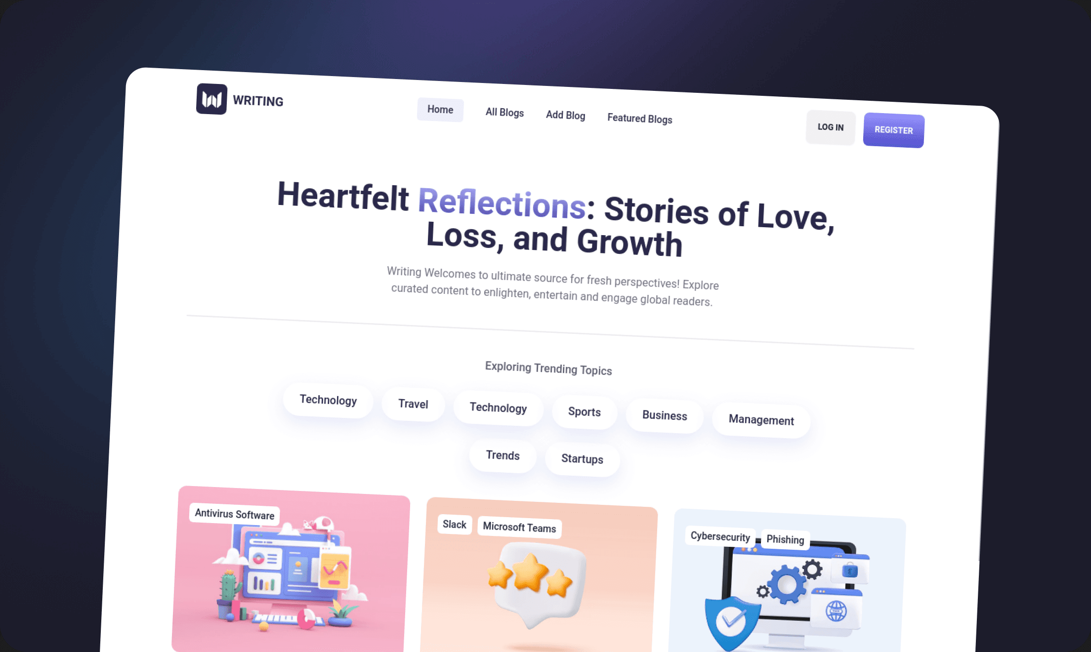 Modern Blog Website